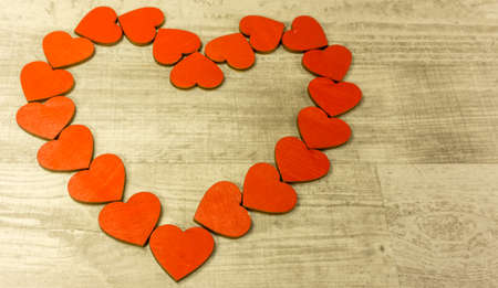 A big heart from many little heartsの写真素材