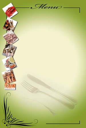 Menu card for restaurants.の写真素材