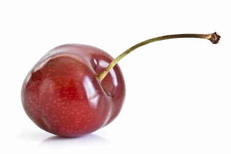 Cherry on a white background.の写真素材