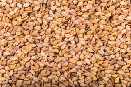 Background made of roasted sesame seedsの写真素材