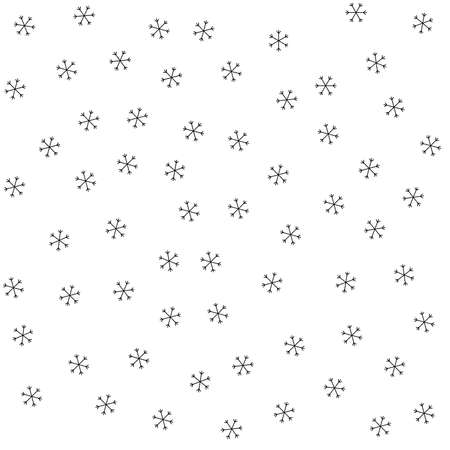 Seamless Christmas pattern doodle with hand random drawn snowflakes.Wrapping paper for presents, funny textile fabric print, design, decor, food wrap, backgrounds. new year.Raster copy.の写真素材