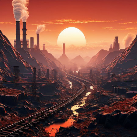 Serene painting capturing majestic Nepal mountain with pagoda in background, exuding sense of peace, tranquility. Wall art for home decor, especially in room with calming ambiance, travel brochuresの素材