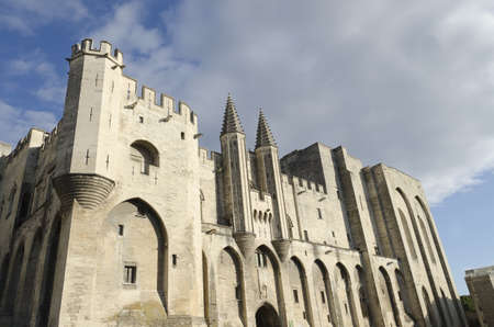palace of the popes in Avignon city, Franceのeditorial素材
