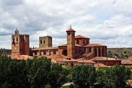 Cathedral of Saint Mary in Siguenza, Spain.の写真素材