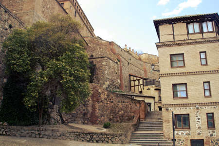 Streets and alleys of Toledo in Spain.の写真素材