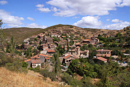 Small village of Madrid, Patones de arriba, in Spain.のeditorial素材