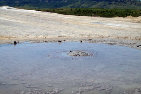Mud volcanoes (Romanian: Vulcanii Noroiosi) from Berca in Romania. It is a protected geological...