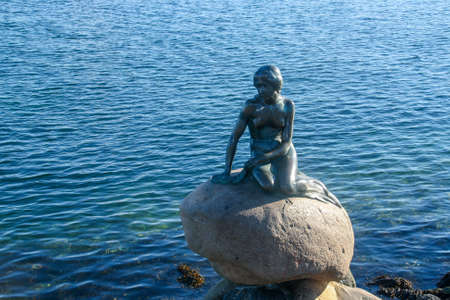 Copenhagen, Denmark; 02 16 2016. The little mermaid in Copenhagen. Author, Edvard Eriksen inaugurated in 1913.のeditorial素材