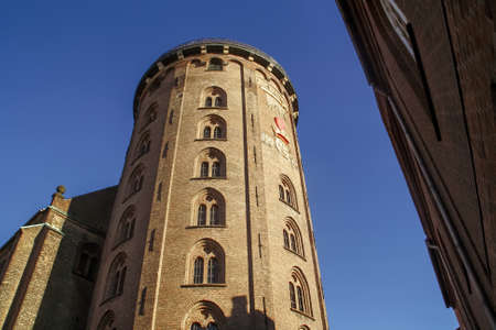 The Rundetaarn or RundetÃ¥rn (English: Round Tower) is a 17th-century tower located in central Copenhagen, Denmark. It was built as an astronomical observatory.のeditorial素材