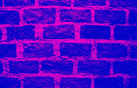 Red and white desktop background of a bricks Wall. Creative work transforming photographs digitally.