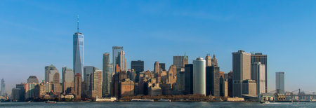 Manhattan Skyline, New York City, United States of Americaの写真素材