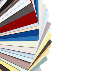 various colors palette isolated on white