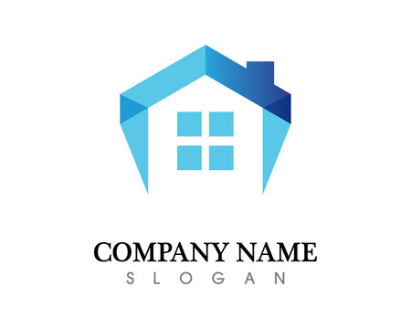 Real estate and home buildings icons templateのイラスト素材