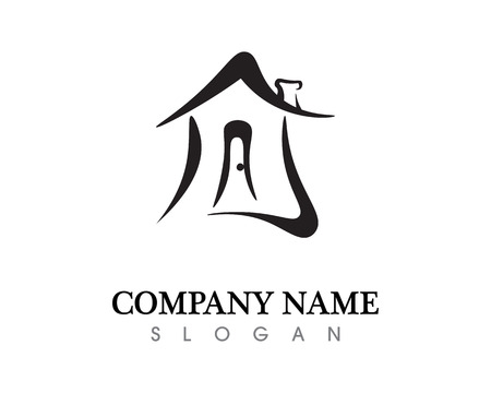 Real estate and home buildings logo icons templateのイラスト素材