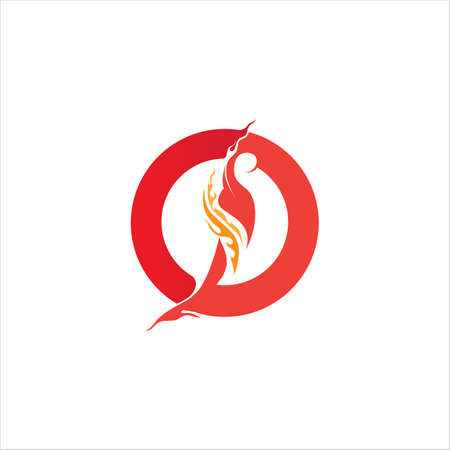 Red hot natural chili icon Template vector Illustrationのイラスト素材