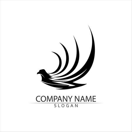 Falcon Logo Template vector illustration designのイラスト素材