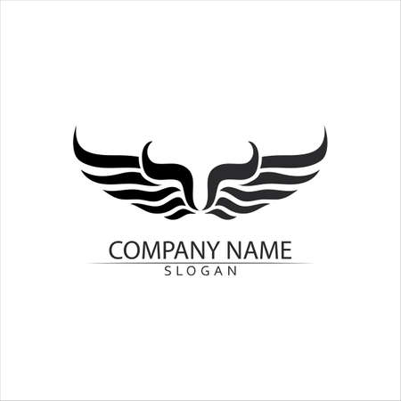 Falcon Logo Template vector illustration designのイラスト素材