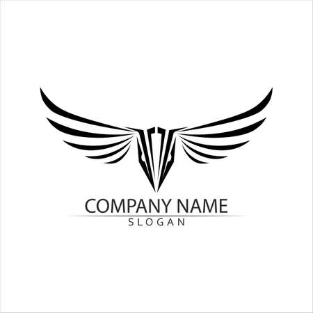 Falcon Logo Template vector illustration designのイラスト素材