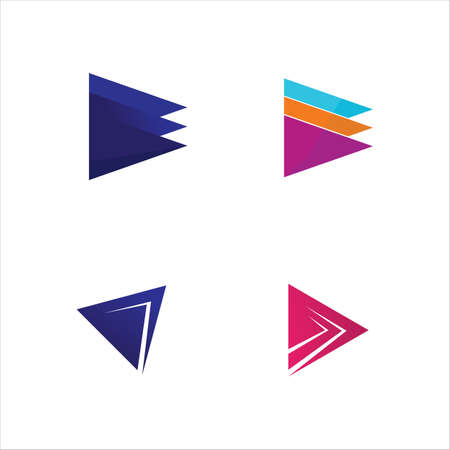 Arrow vector illustration icon Logo Template design