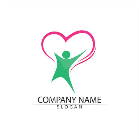 Vector Sign a mother adoption community and people care and coupleのイラスト素材