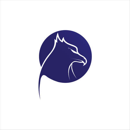 Falcon Logo Template vector illustration designのイラスト素材