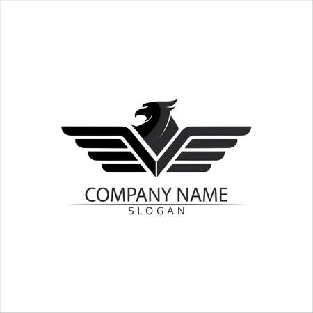 Falcon Logo Template vector illustration designのイラスト素材