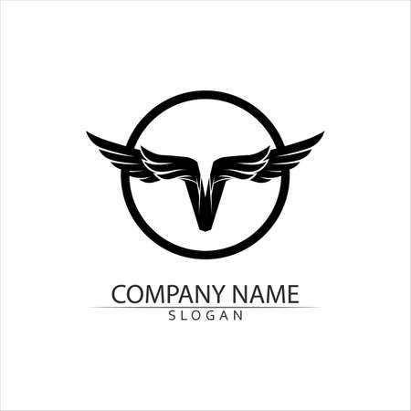 Falcon Logo Template vector illustration designのイラスト素材