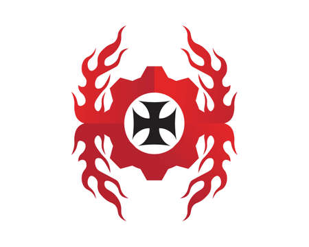 Rider vector and classic motor Bikersのイラスト素材