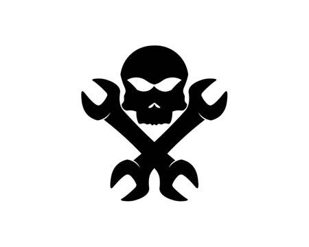 Rider vector and classic motor Bikersのイラスト素材