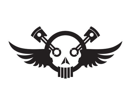 Rider vector and classic motor Bikersのイラスト素材