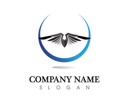 Falcon Eagle Bird   Template vector iconのイラスト素材