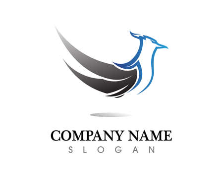 Falcon Eagle Bird   Template vector iconのイラスト素材