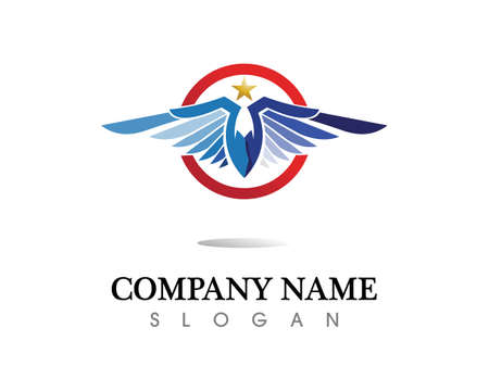 Falcon Eagle Bird   Template vector iconのイラスト素材
