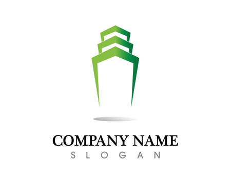 Real estate and home buildings   icons templateのイラスト素材