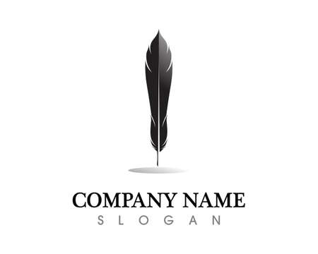Feather pen write sign   template app iconsのイラスト素材