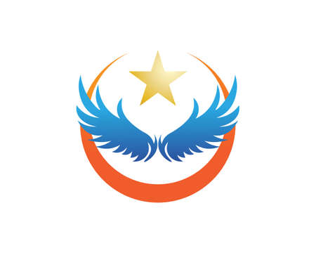 Falcon Wing Template vector icon designのイラスト素材