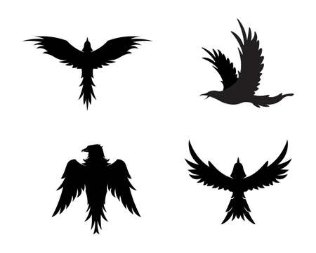 Falcon Wing Template vector icon designのイラスト素材