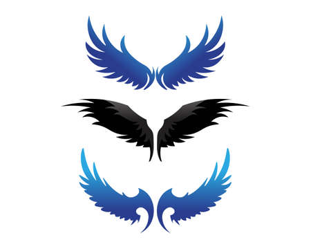 Falcon Wing Template vector icon designのイラスト素材