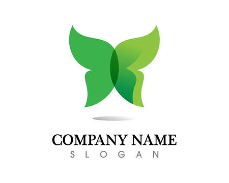 Vector - Butterfly conceptual simple, colorful icon.のイラスト素材