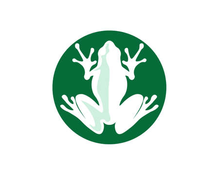 green frog symbols and templateのイラスト素材