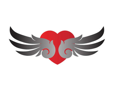 Love and symbols Vector Template icons appのイラスト素材