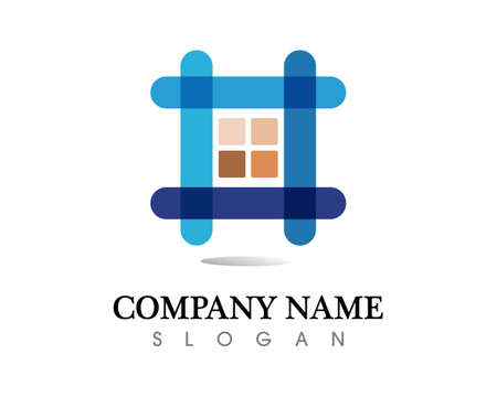 Real estate and home buildings logo icons templateのイラスト素材