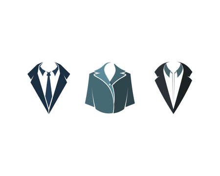 Tuxedo man logo and symbols black icons templateのイラスト素材