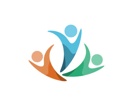 Health success people care logo and symbols template