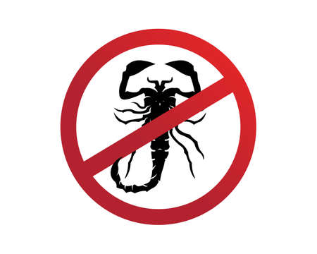 Scorpion Logo Template Vetor illustrationのイラスト素材