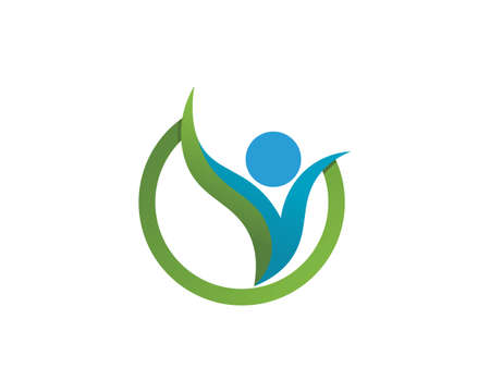 Health success people care logo and symbols templateのイラスト素材