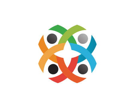 Health success people care logo and symbols templateのイラスト素材