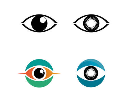 Branding Identity Corporate Eye Care vector logo designのイラスト素材