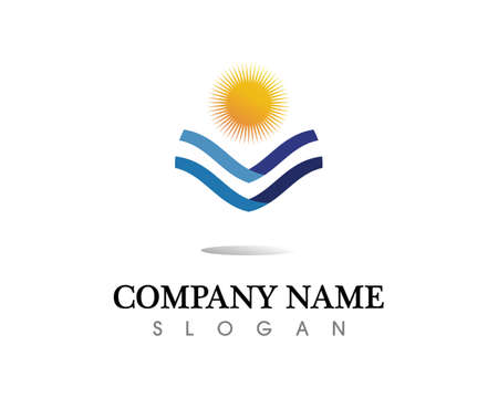 water drop Logo Template vector illustration designの写真素材