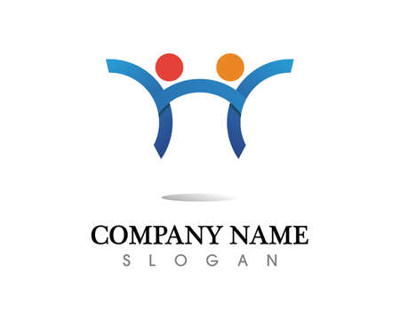 people care success health life logo template iconsの写真素材